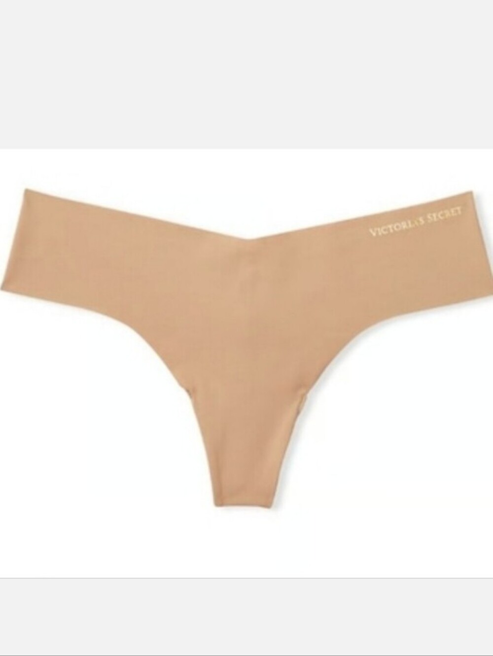 Victoria's secret very sexy No Show Thong panty PRALINE BEIGE MEDIUM